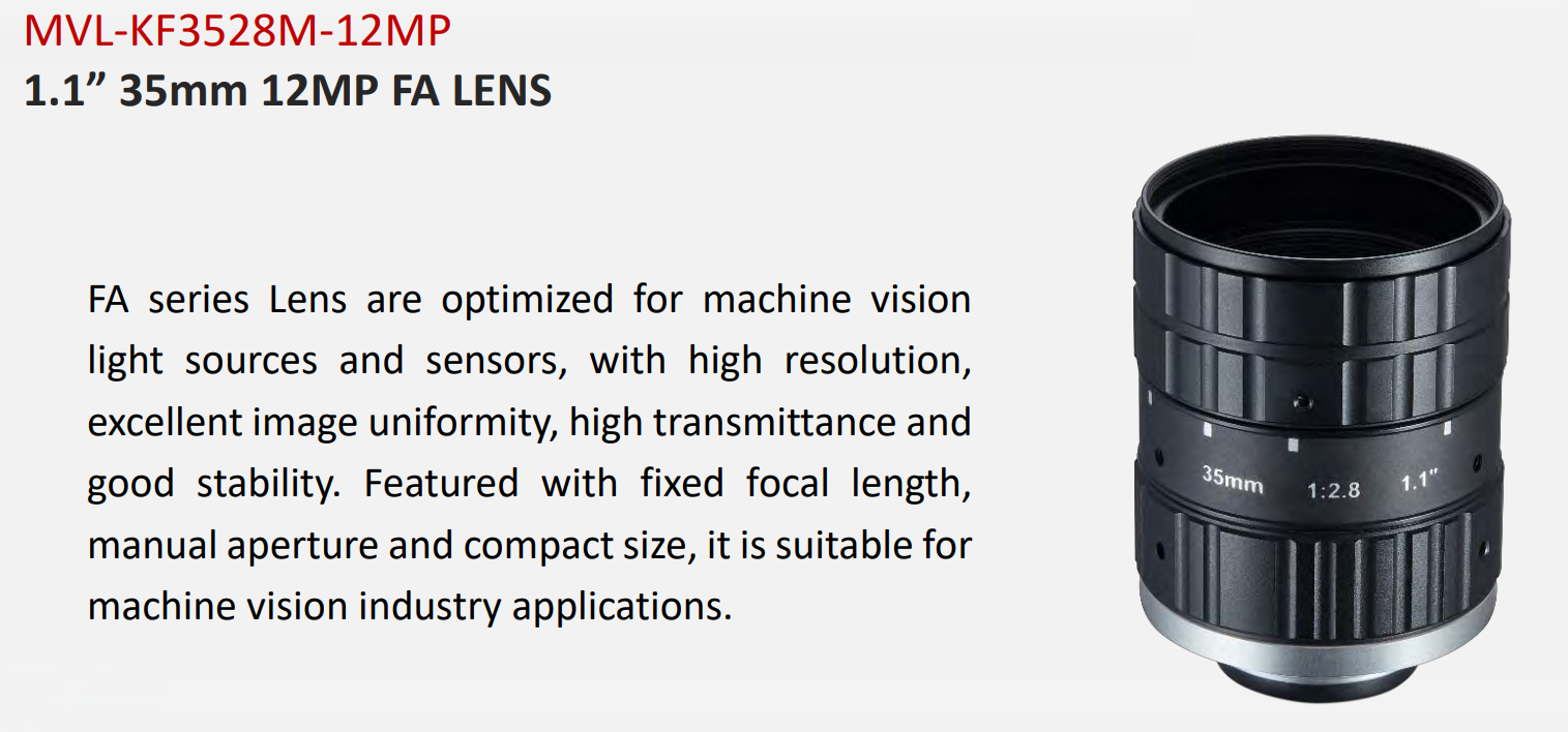 MVL-KF3528M long-focus lens